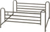 Drive Medical Standard Telescoping Full-Length Side Rail, Brown-Vein Finish