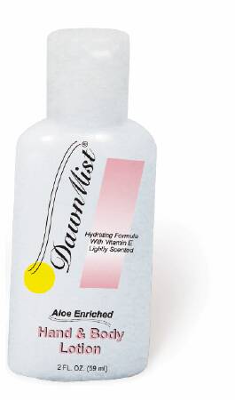 Donovan Industries DawnMist Hand and Body Moisturizer 2 oz. Bottle Cocoa Butter Scent Lotion - HL02