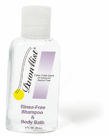 Donovan Industries DawnMist Rinse-Free Shampoo and Body Wash 2 oz. Squeeze Bottle Scented - NRB4463
