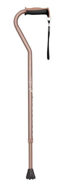 Drive Medical Airgo Comfort-Plus Aluminum Cane, Offset Handle