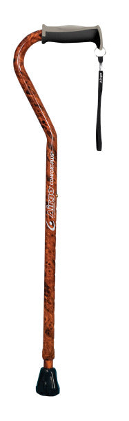 Drive Medical Airgo Comfort-Plus Aluminum Cane, Offset Handle