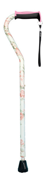 Drive Medical Airgo Comfort-Plus Aluminum Cane, Offset Handle