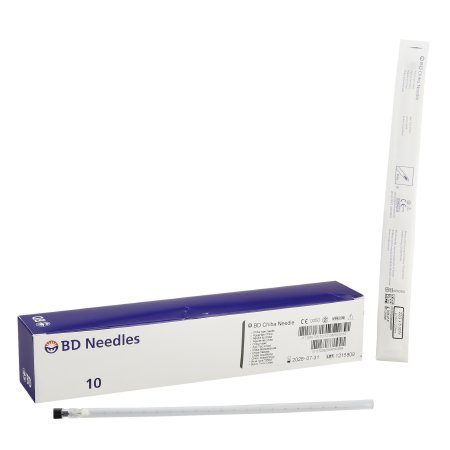 BD - Soft Tissue Aspiration Needle 22 Gauge 8 Inch Length Black Short Beveled Point - 408269