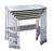 Blickman TABLE, INSTRUMENT NESTED ANES 36"X18"X36" - 7825SS