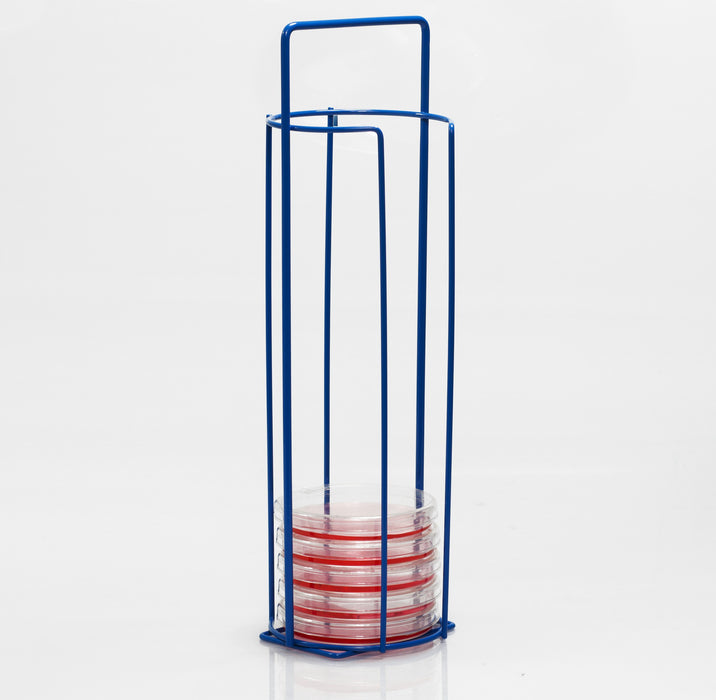 Bel-Art Products Poxygrid Petri Dish Rack 4-1/4 X 4-1/4 X 14 Inch For Fifteen 20 X 100 mm Plastic Petri Dishes - 18978-0000