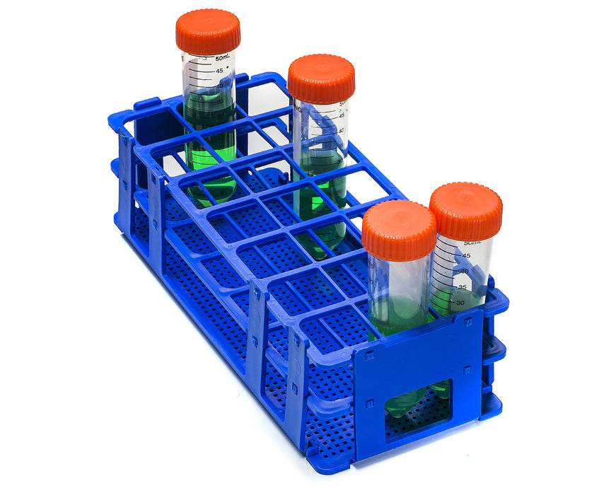 Bel-Art Products RACK, TEST TUBE BLU 30MM 21PLACE - F18747-0004