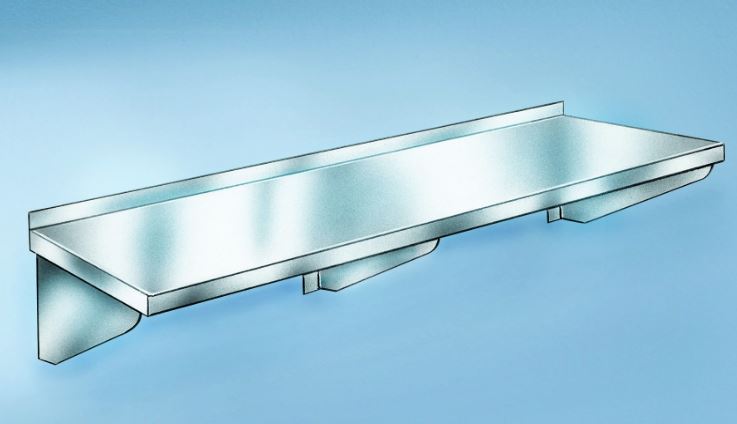 Blickman SHELF, WALL S/STL 36"X12" W/2BRACKETS - 1813612000