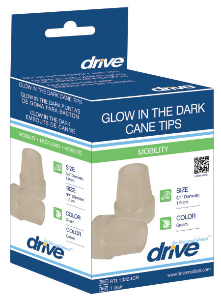 Drive Medical Glow in the Dark Cane Tip (¾" cane diameter)