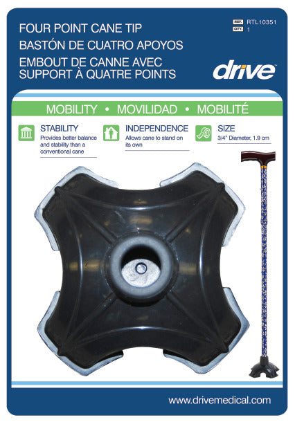 Drive Medical Quad-Support Cane Tip