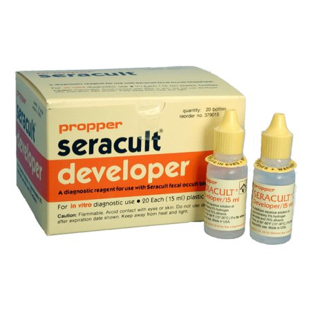 Seracult - Rapid Test Kit Colorectal Cancer Screening Fecal Occult Blood Test (FOBT) Stool Sample 100 Tests - 37100100