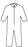 Precept Medical Products Coolwear Coverall Large White Disposable - 1402L