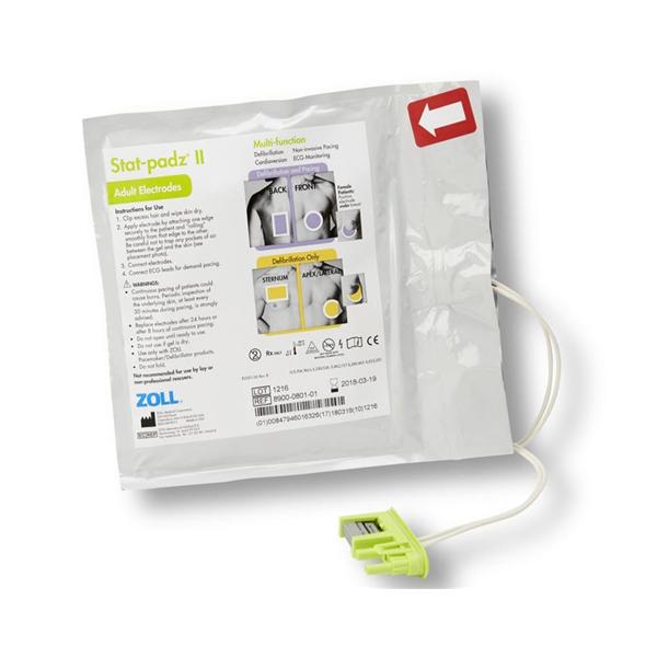 Zoll Medical Pad Multifunction Stat-Padz Ii For Defibrillator Macrolyte Gel 1Pr, 12 Ea/Ca - 8900-0802-01