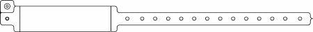 Precision Dynamics Speedi-Print Identification Band Write On Wristband Permanent Snap Without Legend - 540-11-PD