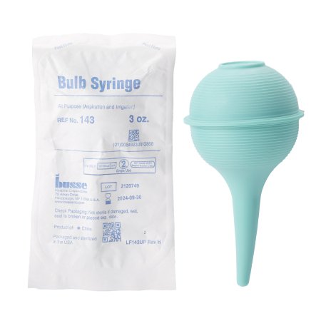 Busse Hospital Disposables - Ear / Ulcer Bulb Syringe 3 oz. Disposable Sterile Poly Pouch PVC - 143