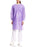 Long Sleeves Knee Length Lab Coat - Purple