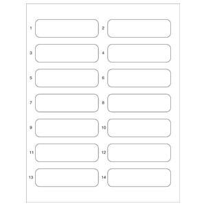 Tabbies COL'R'TAB II File Folder Label Refill Packs, Top Tab File Folder Name Labels, 14 Labels/Sheet, 50 Sheet/Pack - 3-1/2"W x 1"H, - 700 per Pack - 30011