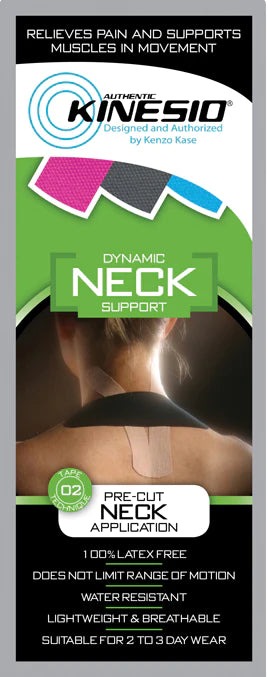 Kinesio - logy Tape Pre-Cut Cotton 1 X 8 X 12 Inch Black / Beige NonSterile - 24-4931-20