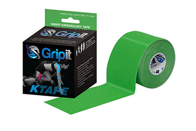 Gripit KTAPE - Kinesiology Tape Cotton / Lycra / Spandex 2 Inch X 5-1/2 Yard Green NonSterile - 24-0127