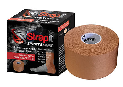 Strapit - Athletic Tape Cotton / Zinc Oxide 1-1/2 X 15 Yard Tan / White NonSterile - 24-0186-1