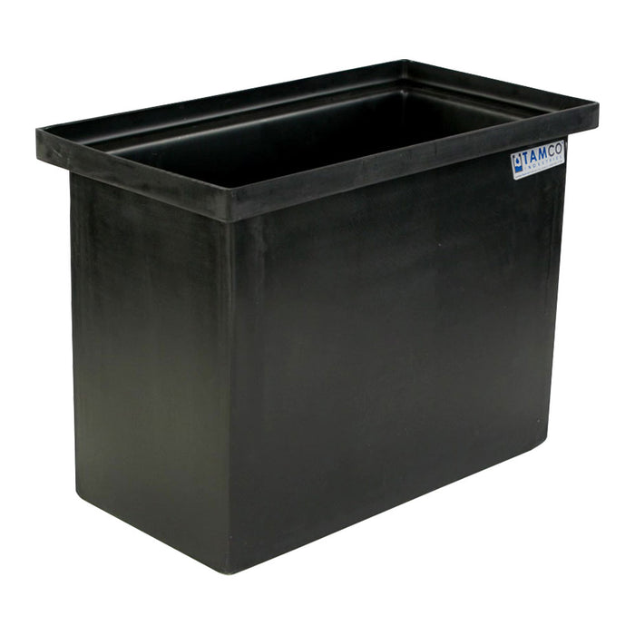 US Plastic Corp. Tamco Black Heavy Duty Polyethylene Tanks with Internal Flanges