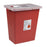 Cardinal SharpSafety Sharps Container 1-Piece 17-1/2 H X 15-1/2 W X 11 D Inch 8 Gallon Red Hinged Lid - 8980-