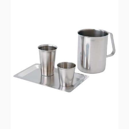 Medegen Medical Products LLC Service Tray 10-1/8 X 6-5/8 X 3/8 Inch Stainless Steel - 81100