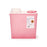 Monoject - Sharps Container 10-9/10 H X 10-1/2 W X 6-3/4 D Inch 2 Gallon Red Base / Translucent Lid Vertical Entry Chimney Top Lid - 8881676285