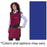 Wolf X-Ray Apron Lead Royal Blue 24X42" With Collar Ea - 65023TC-20