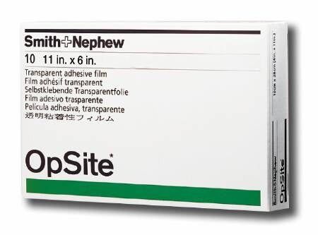 Smith & Nephew Opsite Transparent Film Dressing OpSite Rectangle 6 X 11 Inch 2 Tab Delivery Without Label Sterile - 4986