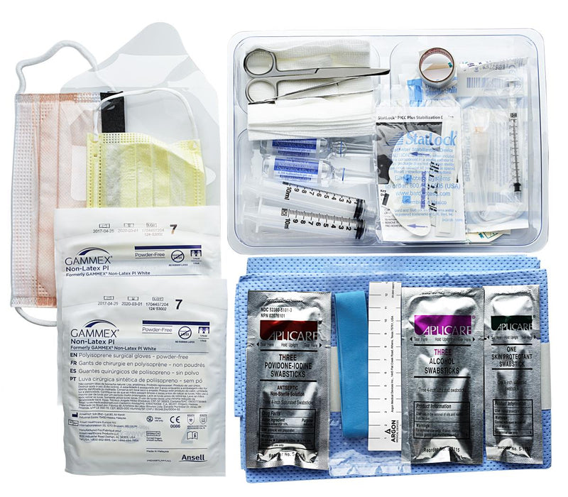 Argon Medical TRAY, INSERTION MAXIMAL BARRIER ADLT/PED PICC/MIDLINE (5/CS) - 384837