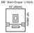 3M Steri-Drape - EENT Drape Small Aperture Drape 15 W X 19 L Inch Sterile - 1024