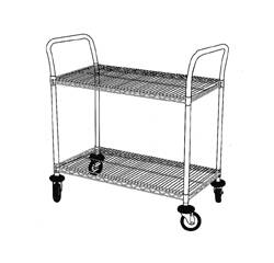 Ethicon - Utility Cart 38 X 18 X 38 Inch Wire Racks - J & J Healthcare Systems - CART
