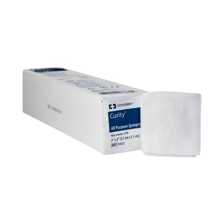 Curity - Nonwoven Sponge Polyester / Rayon 4-Ply 2 X 2 Inch Square NonSterile - 9022
