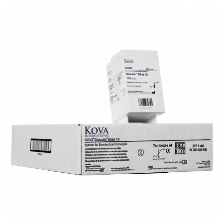 Kova Glasstic Slide 10 - Urinalysis Microscope Slide Plain - 87146