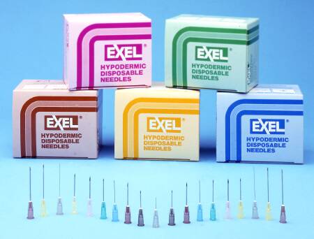 ExelInt - Hypodermic Needle EXELInt NonSafety 22 Gauge 3/4 Inch Length Regular Wall - 26410