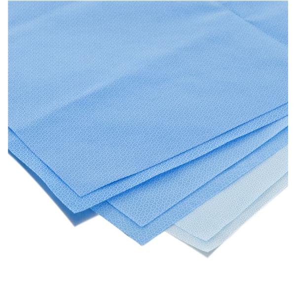 O & M Halyard Wrap Csr Halyard 18 In X 18 In Blue Latex Free 100/Bg, 10 Bg/Ca - 37049