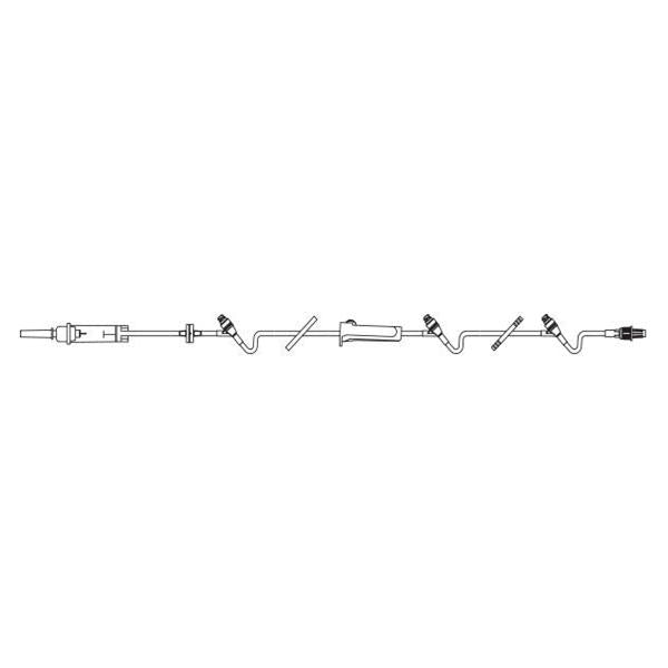 Baxter Healthcare Iv Solution Set Continu-Flo 60Drp M Ll Adptr/Clr Primary Infusion Ea, 48 Ea/Ca - 2C8546