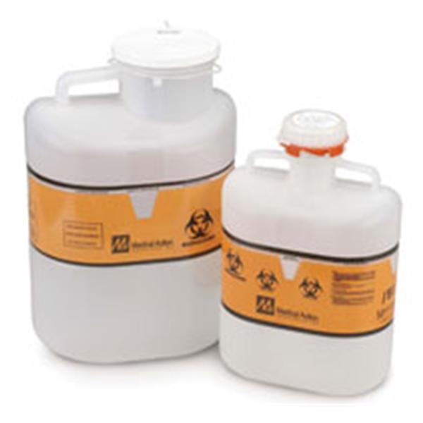 Medical Action Industries Container Sharps 10Qt Polypropylene Screw Cap Translucent 12/Ca - 180S