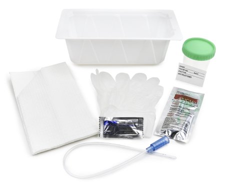McKesson McKesson Intermittent Catheter Tray Urethral 14 Fr. Without Balloon Plastic - 37-231