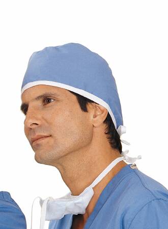 Fashion Seal Uniforms Surgeon Cap One Size Fits Most Blue Ties - 1027-NS