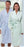 Fashion Seal Uniforms - Patient Robe Unisex Large Blue Stripe Reusable - 1830-L
