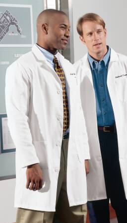 Fashion Seal Uniforms Lab Coat White Size 40 Long Sleeves Knee Length - 420-SZ40