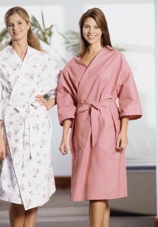 Fashion Seal Uniforms - Patient Robe Female One Size Fits Most Mauve Reusable - 621-L
