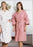 Fashion Seal Uniforms - Patient Robe Female One Size Fits Most Mauve Reusable - 621-L