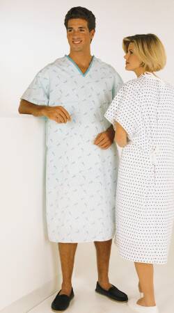 Fashion Seal Uniforms Patient Exam Gown Large Adult NonSterile Sparkler Print - 714-L