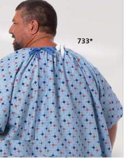 Magna - Patient Exam Gown One Size Fits Most Diamonds-in-the-Rough Print Reusable - 733-NS