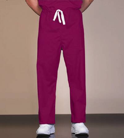 Fashion Seal Uniforms Fashion Blend Scrub Pants Small Cranberry Unisex - 889-S