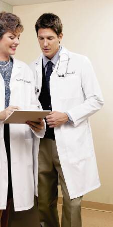 Fashion Seal Uniforms Lab Coat White X-Large Long Sleeves Knee Length - 3495-XL