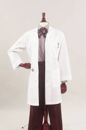 Fashion Seal Uniforms Lab Coat White Small Long Sleeves Knee Length - 444-S