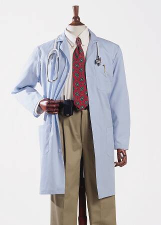Fashion Seal Uniforms Lab Coat White X-Small Long Sleeves Knee Length - 444 XS